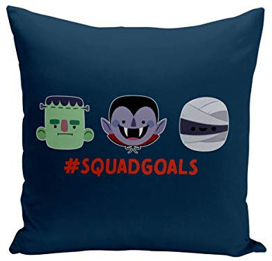 Fabulous Kissen mit Kissenbezug 40x40 cm Squad Goals Kleine Monster Halloween Vampir Zombie Mumie