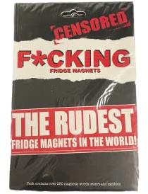Fridge Magnet F*cking - Rude Words and Symbols for Your Refrigerator- 250 Magnetic Pieces