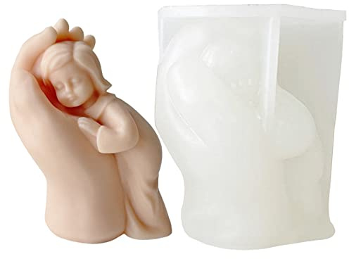 EXQULEG Kerzen Formen Silikon 3D-Mutter-Liebe-Körperform Körperkerzenform kerzenformen zum Gießen,Umarmen Kerzenformen,für DIY Handgemachte Körperkunst Duftkerzen