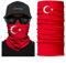 ShopINess Unisex Erwachsene Multifunktions Schlauchschal Halswärmer Neckwarmer Flaggen-Stil Fußball Weltmeisterschaft (Türkei)