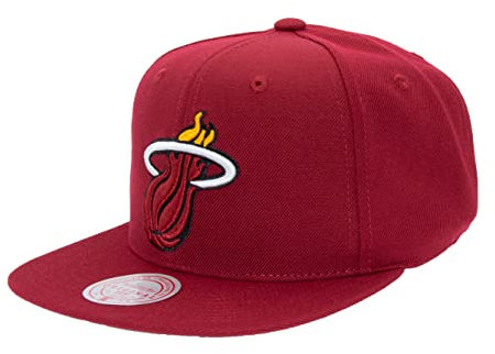 Mitchell & Ness NBA Team Ground 2.0 Snapback - Miami Heat, Maroon