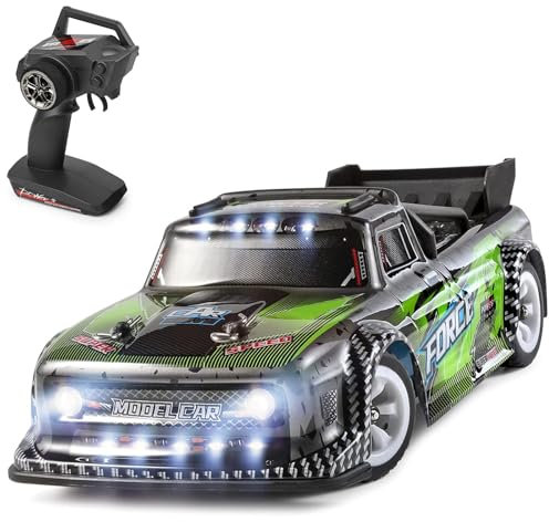 Goolsky WLtoys 284131 RC Drift Auto - 1/28 Ferngesteuertes Rennauto 2,4 GHz, 30 km/h, 4WD, LED Licht, Bürstenmotor, RTR Mit Metallgehäuse - Geschenk für Kinder