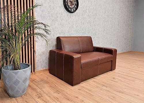 Quattro Meble Echtleder 2 Sitzer Sofa Antalya I Extra Breite 150 cm Ledersofa Echt Leder Couch große Farbauswahl !!!