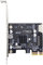 CY Scheda 5Gbps Type-E USB 3.1 Pannello frontale Socket & USB 3.0 20Pin a PCI-E 1X Express Adattatore per scheda madre