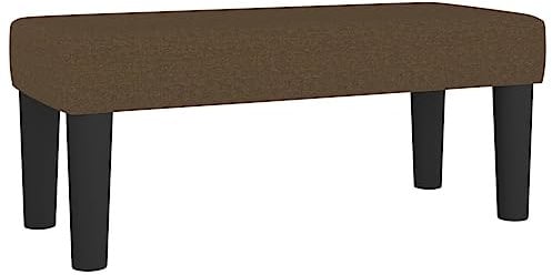 vidaXL Sitzbank Polsterbank Bank Flurbank Bettbank Betthocker Garderobenbank Wohnzimmer Schlafzimmer Eingangsbereich Flur Dunkelbraun 70x30x30cm Stoff