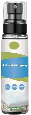 TUKNN Antistatik Spray, Antistatisch, für Kleidung, Textilien, Möbel und Auto, Reduziert Statische Aufladung, 100ml