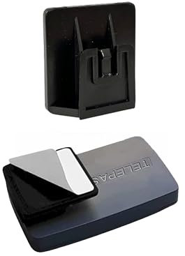 1PZ - Clip Supporto per T.Pass - Clip adesiva - Compatibile con MooneyGo- Porta Telepedaggio per auto - Supporto Nuovo a Clip - Attacco - Nero