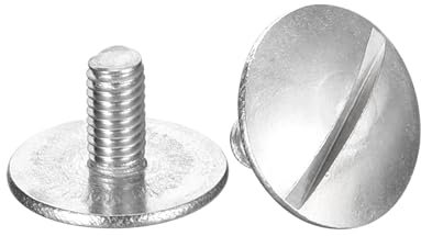 sourcing map Viti a testa piatta extra large M3 x 6 mm, 5 bulloni a testa rotonda in acciaio inossidabile 304