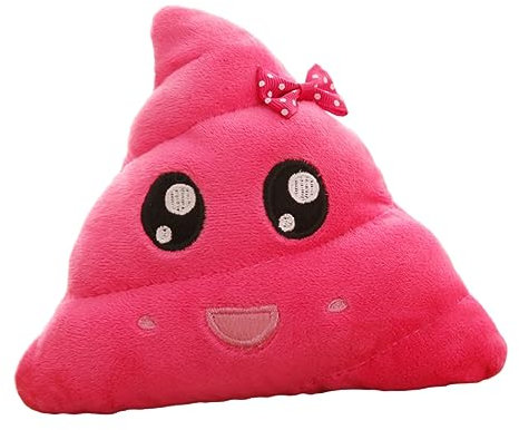 Toyvian Jouet en Peluche Coussin en Peluche Doux Oreiller en Peluche Coussin en Peluche Caca Rose