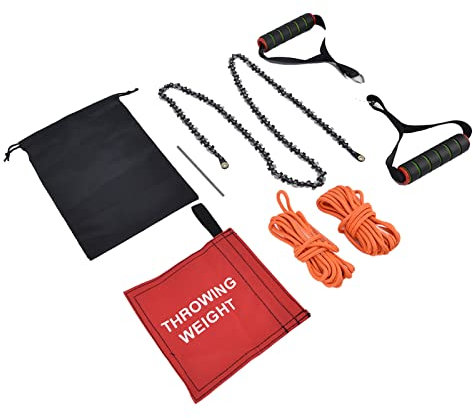 High Tree Limb Hand Rope Saw Symmetrical Backpacking Outdoor Pruning Chain High Chainsaw 48 Inches 48Inch Compact Pruner Outside Chain Size Tree Christma Chainsaws