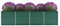 KOIECETA Hochbeet Pflanzkübel Blumenkasten Garten Pflanzkasten Terrassen Gemüsebeet Gartenbeet Pflanzbeet Verzinkter Stahl 320x80x77 cm Grün
