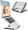 BauTangLe Laptop-Stand-Adjustable-Holder-Portable-Adjustable-For-Desk, 2025 Upgraded Sturdy Ventilated Black Laptop Raiser, Adjust It Your Way
