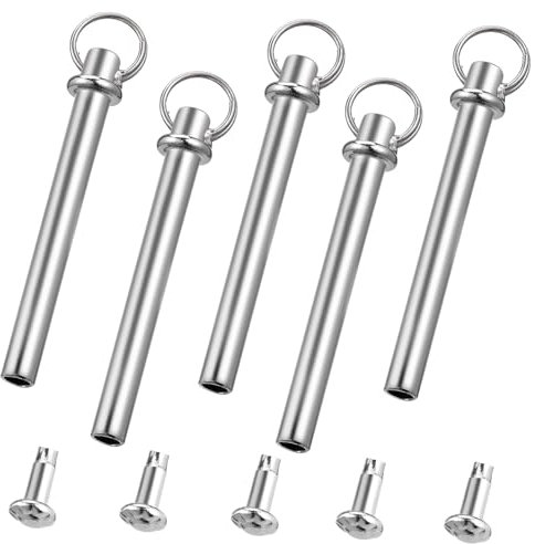 ULDIGI 5 Juegos Accesorios para Forma De Abanico Plegable Reemplazo del Eje del Ventilador Portátil Abanicos Plegables Remaches Aspas De Ventilador Acero Inoxidable