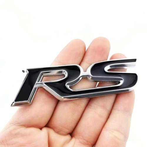 Auto Emblem Logo für V-w Golf GTI, Emblem Aufkleber Auto Etikett Metallaufkleber Kühlerfigur Auto Styling Dekoratives Ersatz Emblem Auto Zubehör,Black