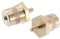 Motoforti 1 Pair M5 to M6 Battery Terminal Connector Brass Tone Post Adapter Long-lasting