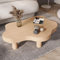 LSHFYV Wolkenförmiger Couchtisch, Couchtisch aus Massivholz, wolkenförmiger Sofatisch fürs Wohnzimmer, Kleiner Beistelltisch/Beistelltisch fürs Schlafzimmer, Couchtisch aus Holz,Natural-80x55x40cm