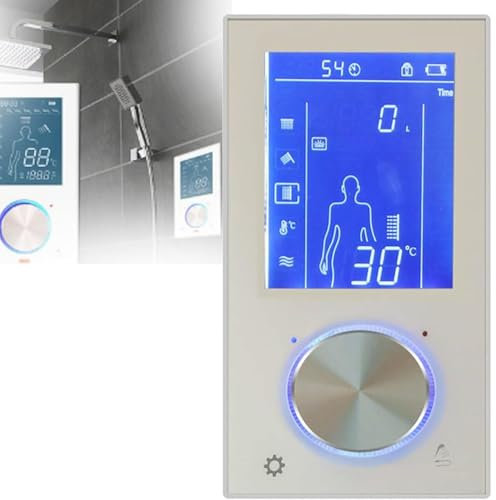 Shower Trim Digital Valve Shower Controller 3 Ways LED Touch Screen Control Thermostat Display LCD Smart Power Outlet Is Compatible