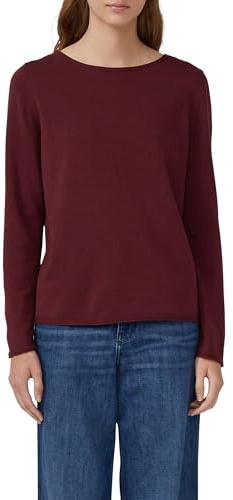 s.Oliver Weicher Feinstrickpullover mit Rollkanten