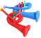 SUPVOX 2 Stück Aufblasbares Musikinstrument Wiederverwendbares Inflationsinstrument Interessantes Instrumentenspielzeug Bühnenrequisiten Accessoire Kinderpartydekorationen PVC