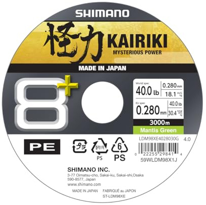 Line Kairiki 8+ - 3000m 0.28mm 31.9kg M. Green