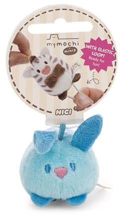 Kuscheltier Hase Pibu 5cm - blau - Stofftier aus weichem Plüsch, niedliches Plüschtier zum Kuscheln und Spielen, für Kinder & Erwachsene, tolle Geschenkidee | 62931