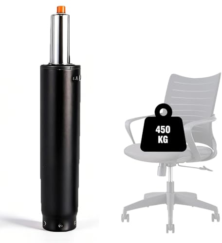 YuLiMirich Gasdruckfeder Bürostuhl 1000 lbs(450KG), Bürostuhl Gasdruckfeder 300mm-450mm Höhenverstellbarer Gasfeder für Drehstühle, Gelten Bürostühle, Chefsessel, Gaming Stuhl (Schwarz)
