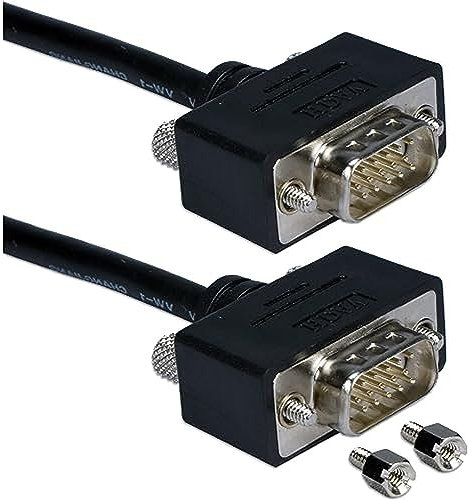 QVS CC388M1-25 cable VGA 7,62 m VGA (D-Sub) Negro - Cables VGA (7,62 m, VGA (D-Sub), VGA (D-Sub), Negro, Male connector/Male connector)