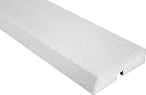 2 Meter | Fassade | Außenstück |Leiste | EPS | PU | gerade | 25x105mm | MC111