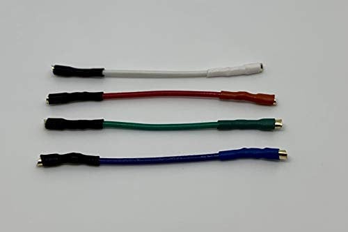Cartuccia testina fonografica Connettore cavi con dorato connettori per AUDIO TECHNICA T.92 USB, AT LP120 USB, AT LP1240 USB, AT PL120 CARTUCCIA A BRACCIO CAVI
