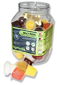 Komodo Pack of 10 Jelly Pots/Geckos/Insects/Beetles/Millipedes/Lizards/Parrots/Rodents/Mammals