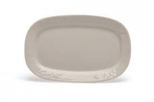 PIATTO VASSOIO OVALE PORCELLANA SATURNIA linea EDERA bar ristorante cm. 28