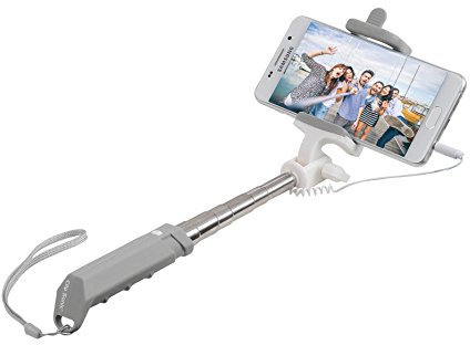 Clip Sonic Technology TEA146G Mini Perche télescopique Selfie Gris