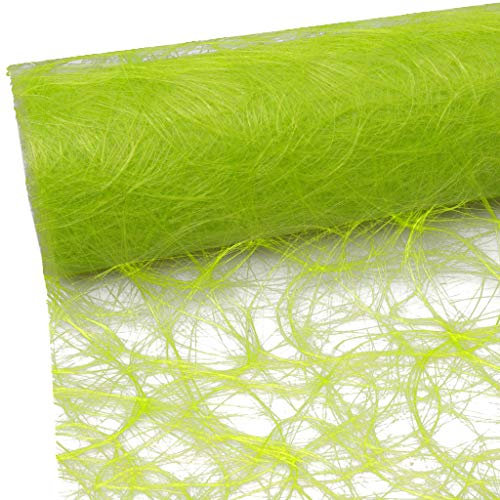 Sizoweb Tischband - 25 Meter Rolle + 100 Deko Herzen Gratis (30cm Breite, in Maigrün)