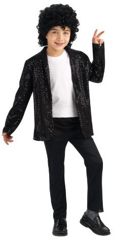 Rubie's Jacket Michael Jackson Billie Jean mit Pailletten für Kind