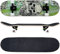 FunTomia Skateboard mit ABEC-9 Kugellager Rollenhärte 100A und 100% 7-lagigem kanadisches Ahornholz Skate Board mit Kicktail