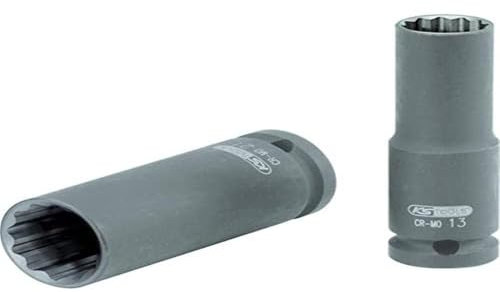 KS Tools 515.0942 - Douille longue à chocs 12 pans 1/2 - 10mm - En Chrome Molybdène - Uniquement pour utilisation à chocs