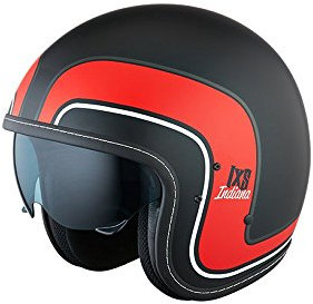 Jethelm IXS HX 78 INDIANA schwarz-rot matt Gr.XL