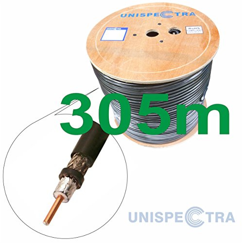 50 OHM MOLTO BASSA PERDITA CAVO COAX -S400 Ricevitori Amatoriali per WiFi GSM 3G 4G Ripetitori Radio Antenne/Ricevitori (305m)