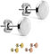 Edelstahl Ohrstecker - Kreise - Matt [01.] - Silber