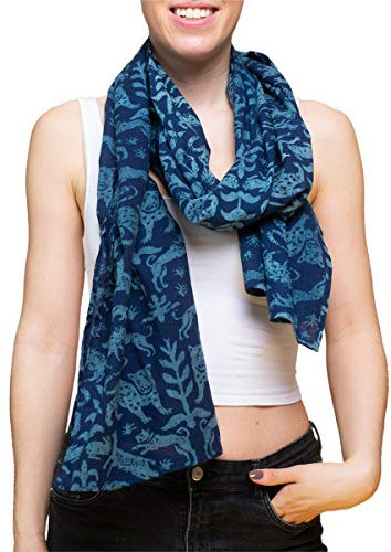 PANASIAM shawl Indigo dark-leo
