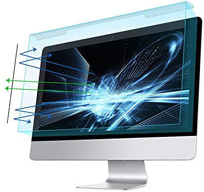 MOSISO 20-22 Anti Luce Blu Computer Schermo Protezione Anti-UV Protezione per gli Occhi Film Filtrante per Diagonale 20 21,5 22 16:9 Widescreen Desktop PC LED Monitor Pannello(49x31,7cm/LxL)