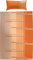 Erwin Müller Bettwäsche, Bettgarnitur Flanell orange-Taupe Größe 135x200 cm (40x80 cm) - flauschig warm, temparaturausgleichend, pflegeleicht, mit praktischem Reißverschluss (weitere Größen)