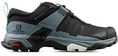 Salomon Damen X Ultra 4 GTX Laufschuh, Schwarz Stormy Weather Opal Blue, 41 1/3 EU