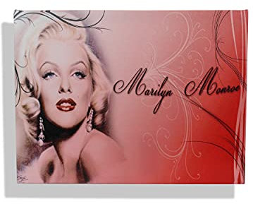 Wandbilder 40X30 cm Wanddeko | Deko Schlafzimmer Wohnzimmer Küche Bilder | Canvas Wandbild Bilder mit Rahme | Kunstdruck Leinwand Geschenke Modern Bild (Marilyn Monroe)