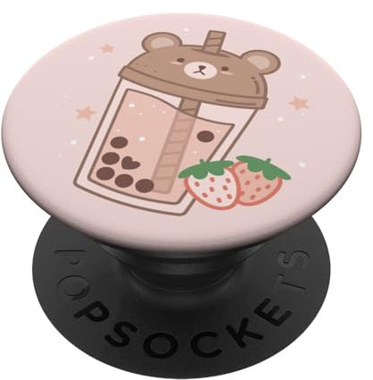 Bubble Milk Tea Boba Cute Bear Kawaii Aesthetic PopSockets Klebender PopGrip