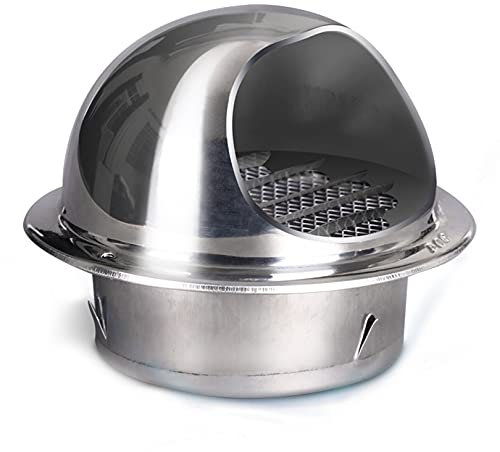 LIGUOYI Lüftung Aussenhaube Edelstahl Ablufthaube Lüftungsgitter, Wetterschutz-Gitter, Ø10cm 20cm 30cm Lüftungsanlagen, Building Material, Für Dunstabzugshaube Klimagerät Oder Trockner