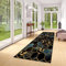 DTUQYX Läufer Flur rutschfest Teppich Küche 100X250CM, Polyester Waschbar und Dauerhaft, Hexagon Geometrische Schlafzimmer Gitter Muster Carpet, für Wohnzimmer Büro Esszimmer, Farbvielfalt Anpassbar