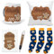 Mega Regalo Personalizado para Abuelos. Abuelo molas un Huevo. Taza, cojin, libreta, boli y Trio de Calcetines