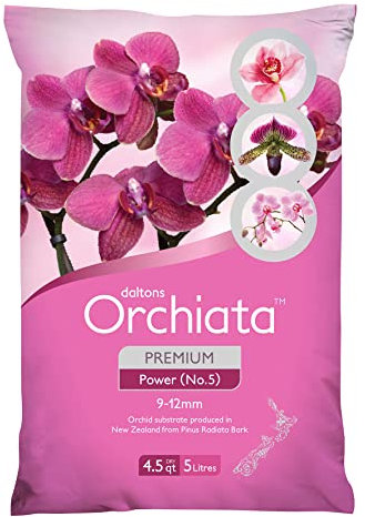Absolute Unlimited Orchiata Orchideenrinde | 100% Reine neuseelndische Pinus Radiata | Power 3/8 Zoll bis 1/2 Zoll Bio-Eintopf-Orchideenrinde fr Belftung und Langlebigkeit