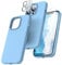 TOCOL Silicone for iPhone 13 Pro Case 6.1-Inch, Liquid Silicone Multi-Color Slim Silky-Soft Touch Anti-Scratch Shockproof Protective Phone Cover, Sierra Blue